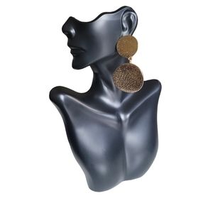 Large Disc Post Earrings
